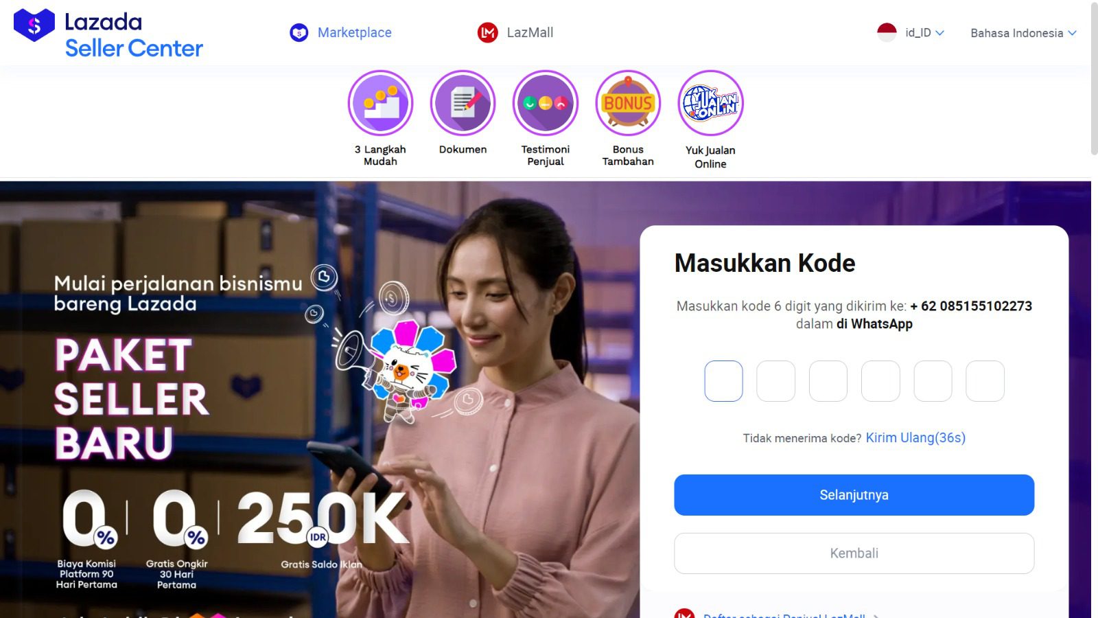 cara dropship di Lazada