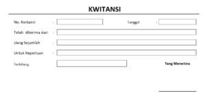 contoh kwitansi pembelian