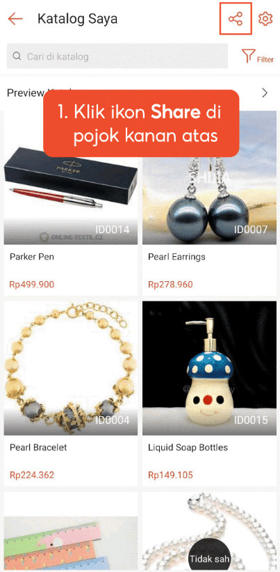 bagikan produk shopee