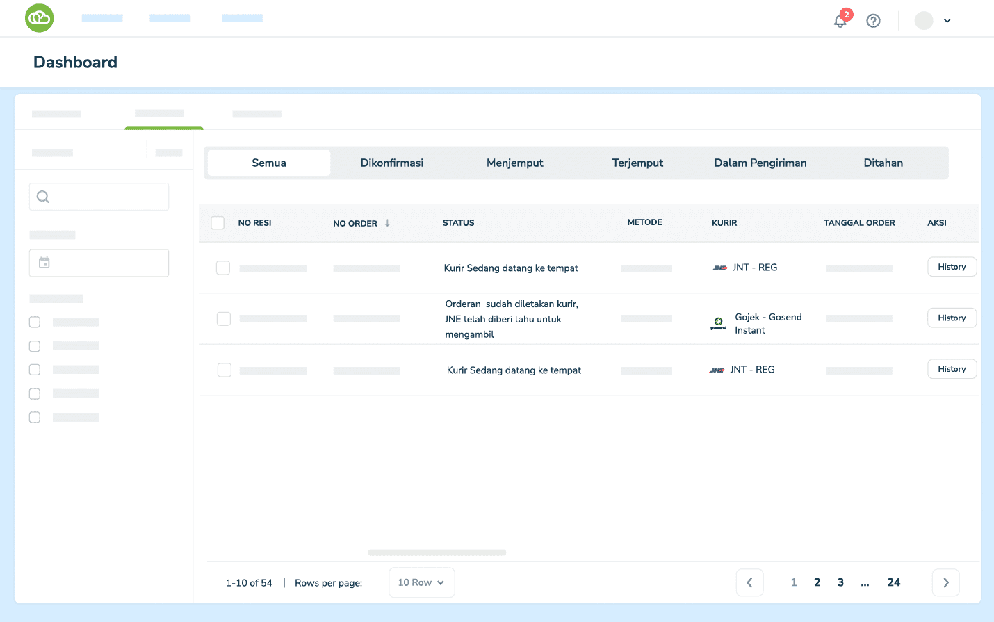 Pelacakan Pengiriman Real-Time