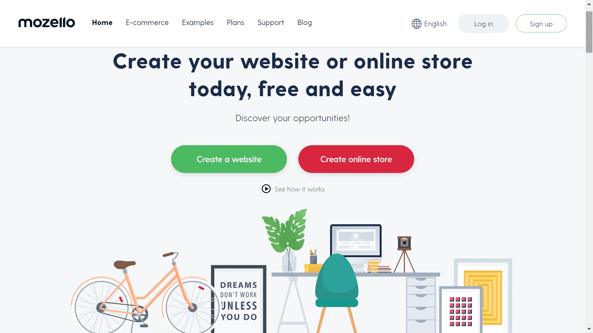 Mozello buat website gratis