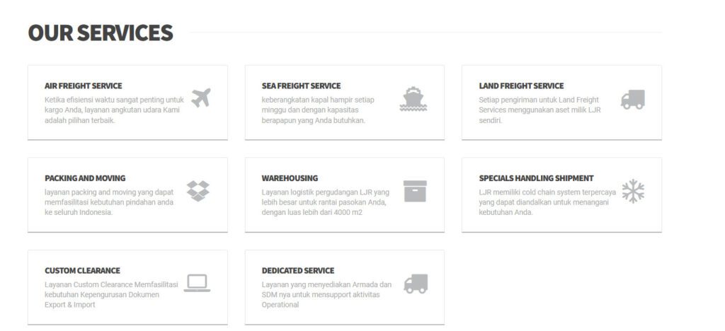 layanan LJR Logistics