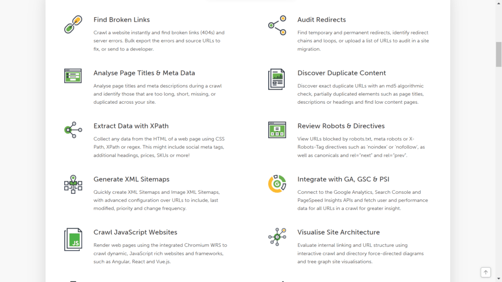 fitur screaming frog