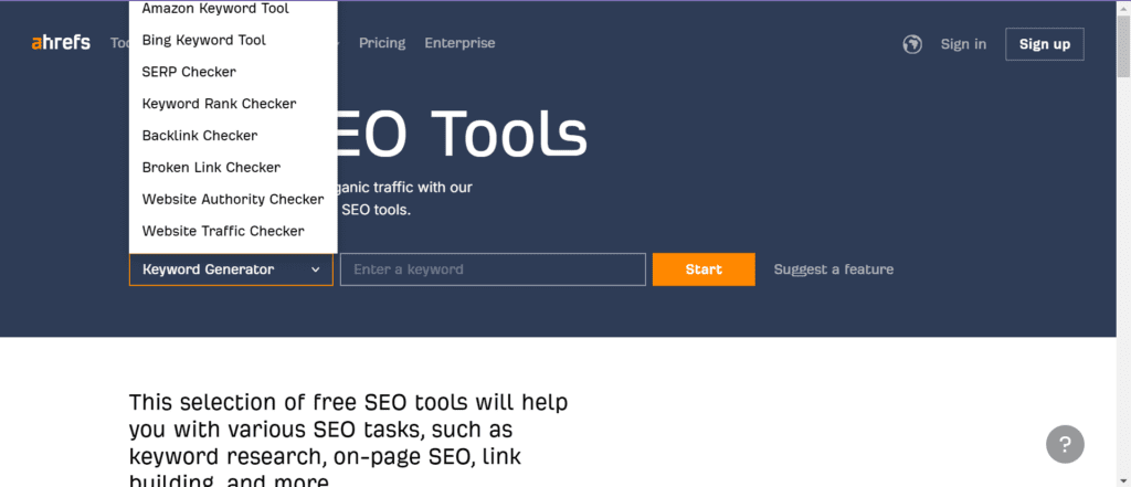 ahrefs seo tools