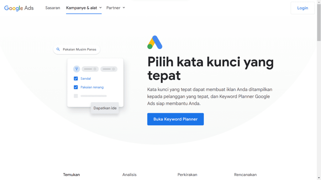 google keyword planner
